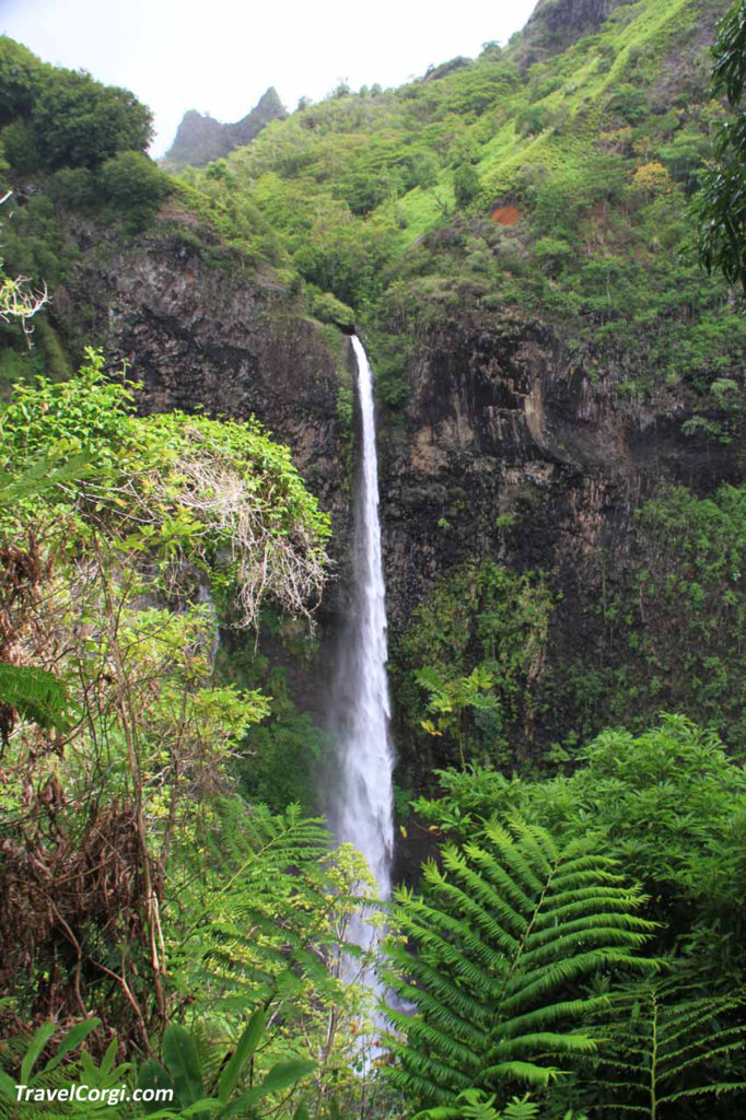 Fautaua Waterfall on Tahiti, French Polynesia