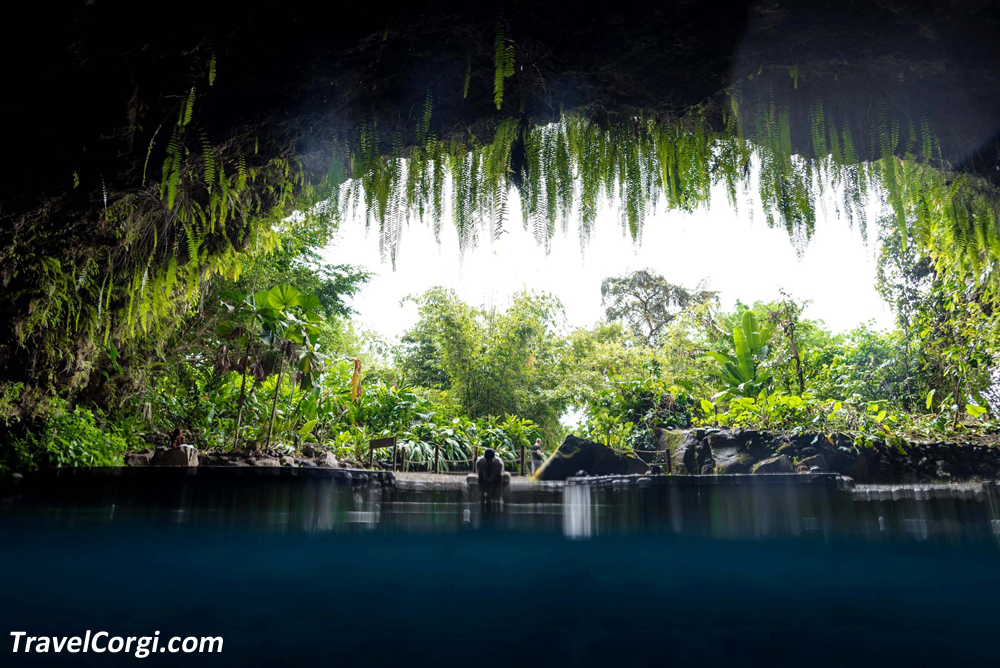 Maraa Grotto on Tahiti, French Polynesia